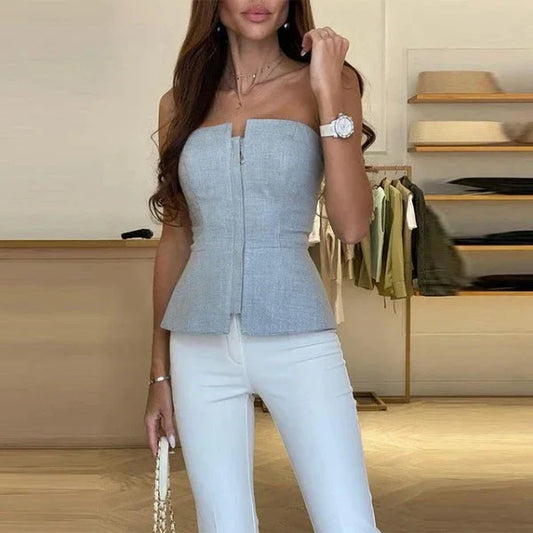 Diona - Schoudelloze Top