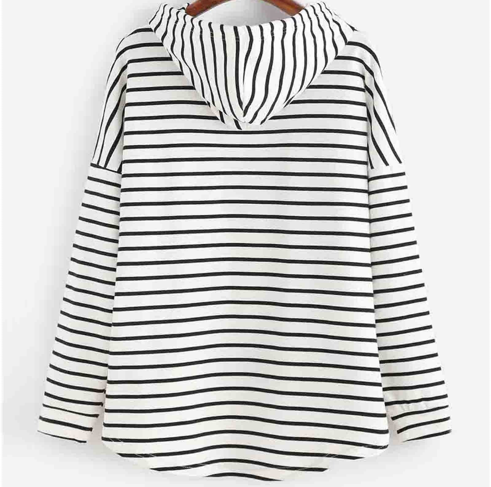 Emma – Gestreepte Hoodie voor Stijl &amp; Comfort
