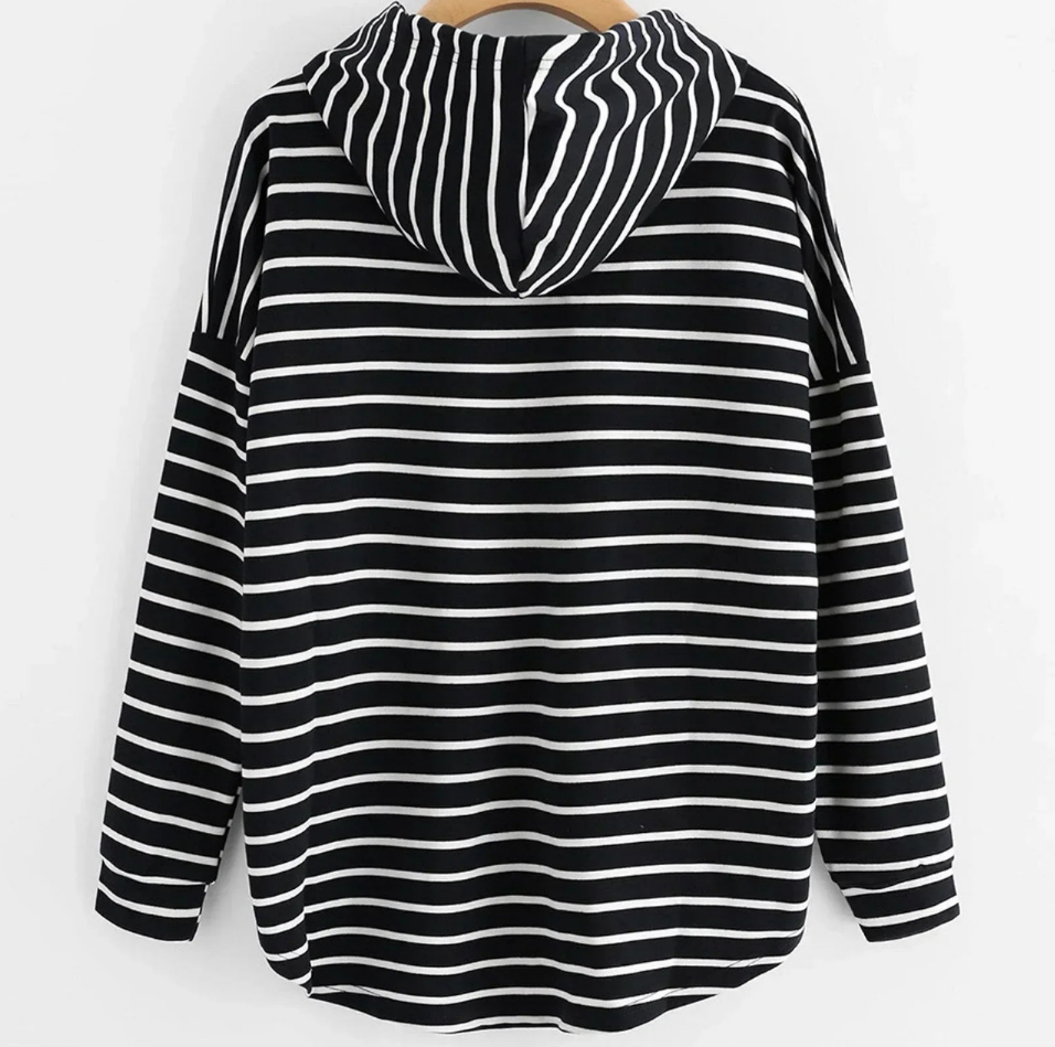 Emma – Gestreepte Hoodie voor Stijl &amp; Comfort