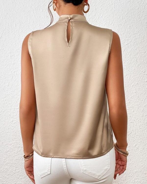 Emmanuelle - Gedraaide Mouwloze blouse