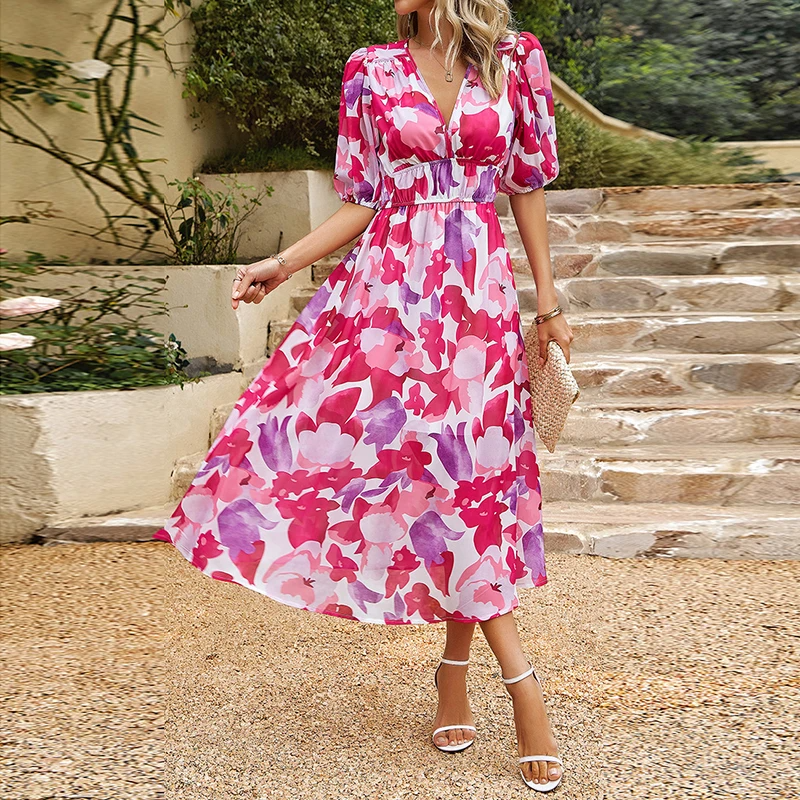 Fenna - Trendy Bloemenjurk met Tijdloze Elegantie