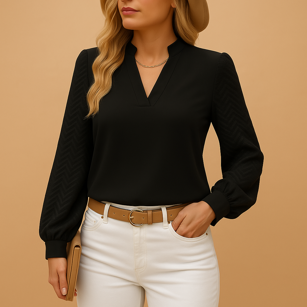 Fieve - Elegante V-hals trui