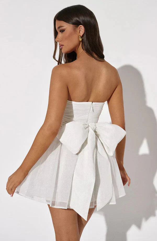 Franciska - Short Party Dress with Glitter