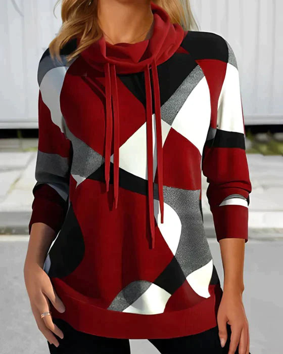 Irsa - Hoodie met hoge kraag