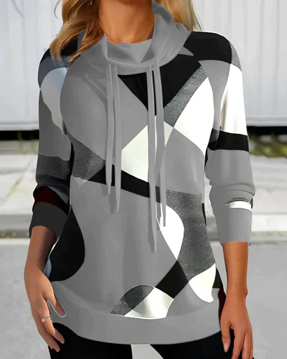 Irsa - Hoodie met hoge kraag