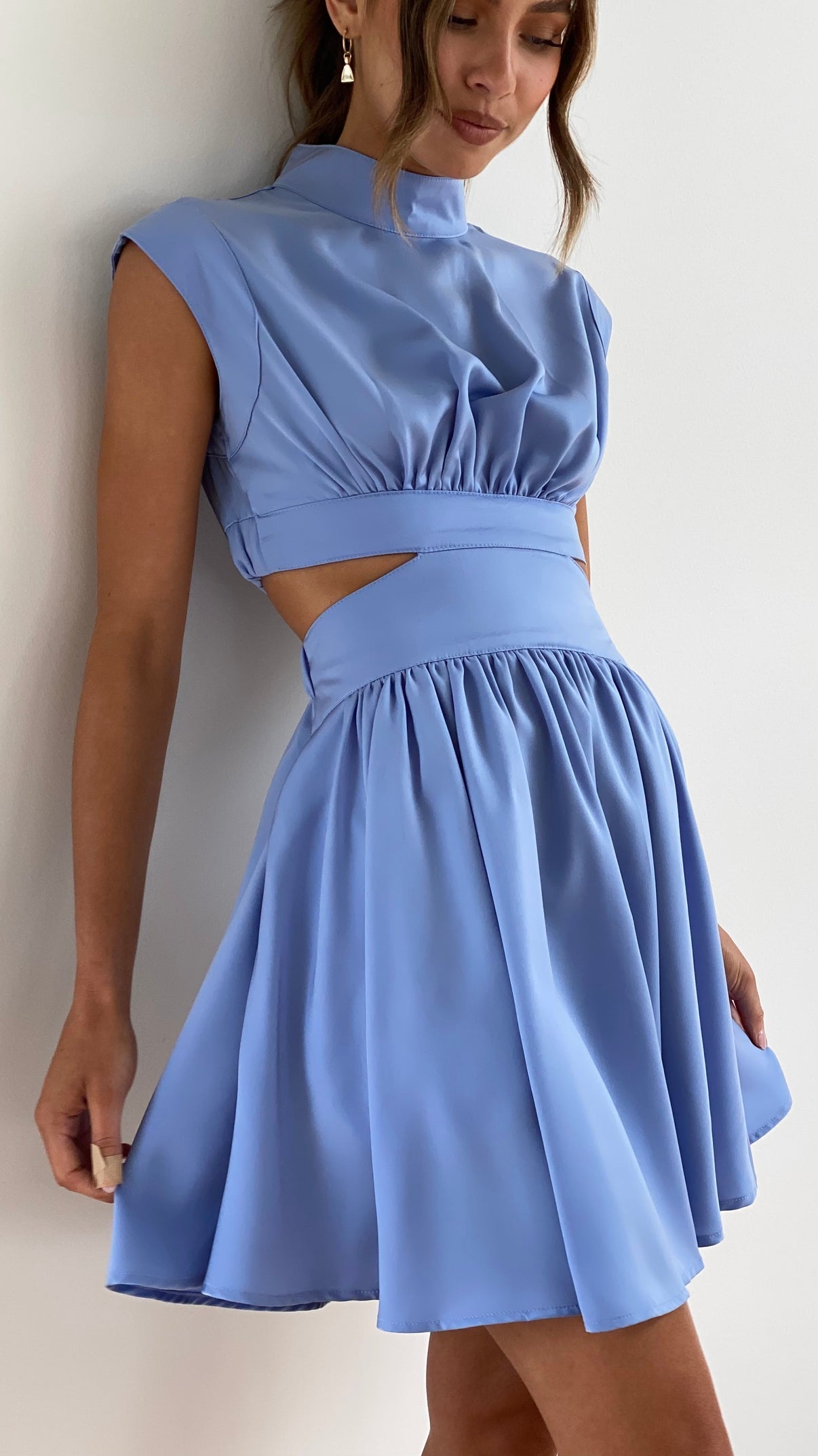 Issrae - Mini Jurk met Holle Taille