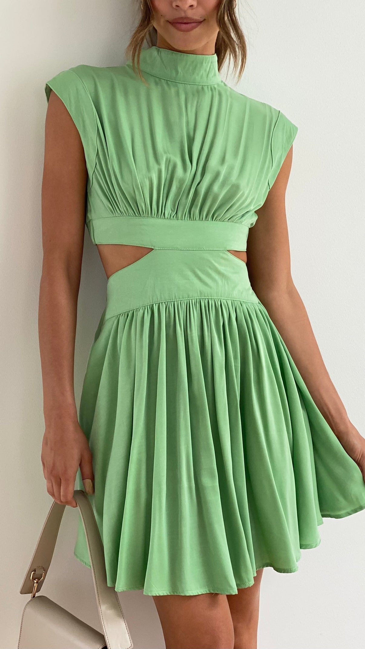 Issrae - Mini Jurk met Holle Taille