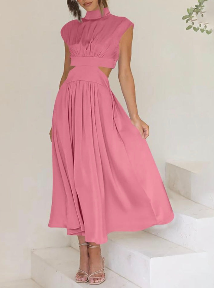 Ivanna - Jurk met cut out en hoge hals