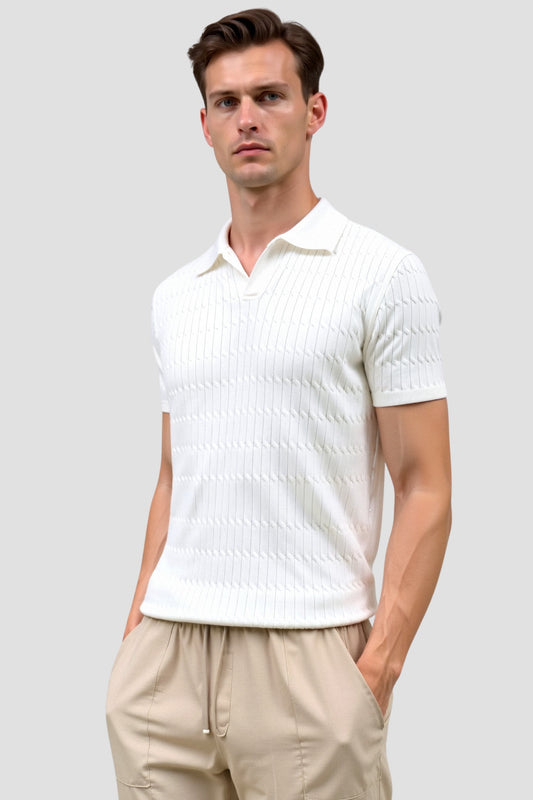 Jamairo - Witte Zomer Polo Viscose