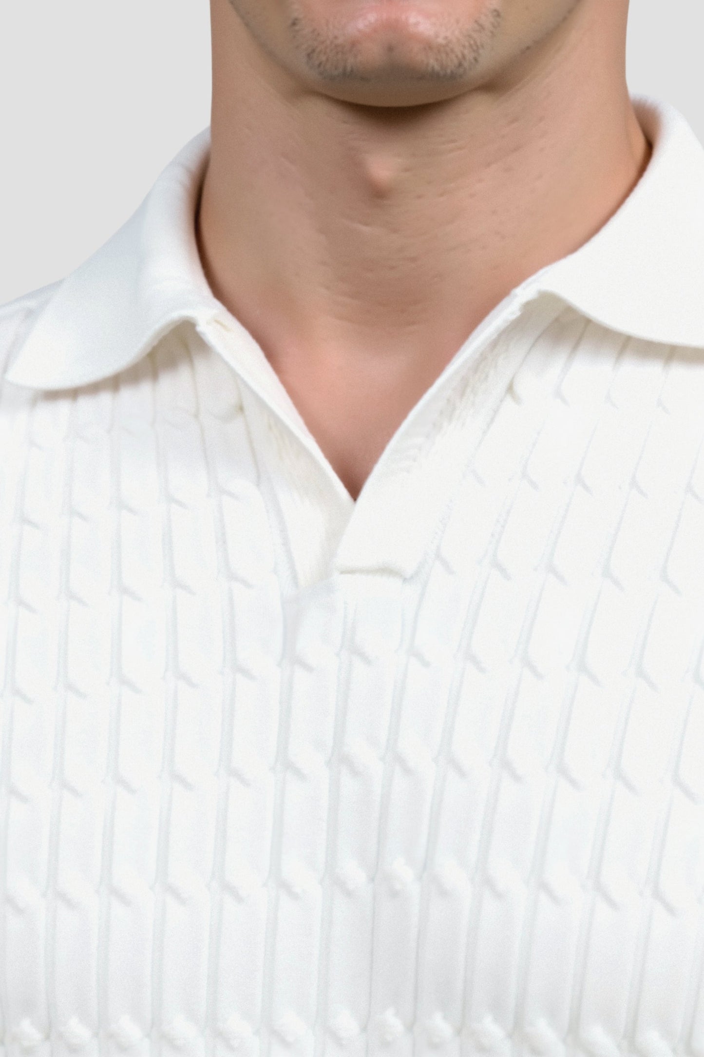 Jamairo - Witte Zomer Polo Viscose