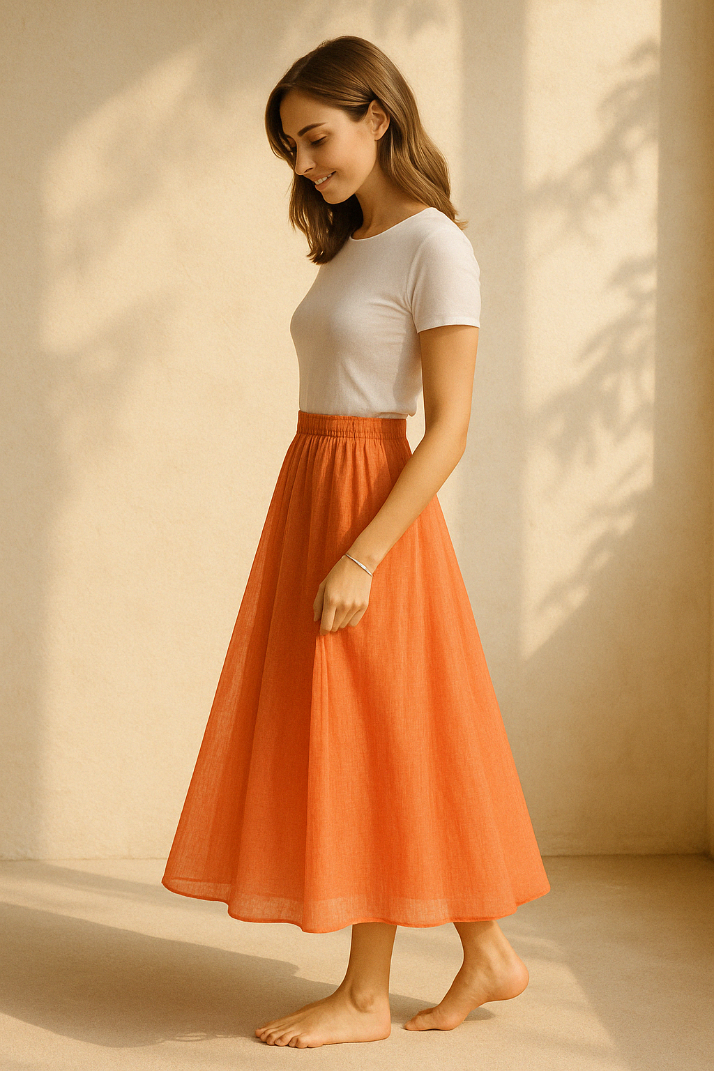 Jinte - Luchtige Maxi Rok voor Dames