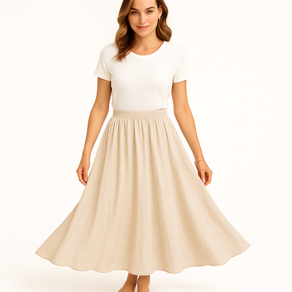 Jinte - Luchtige Maxi Rok voor Dames
