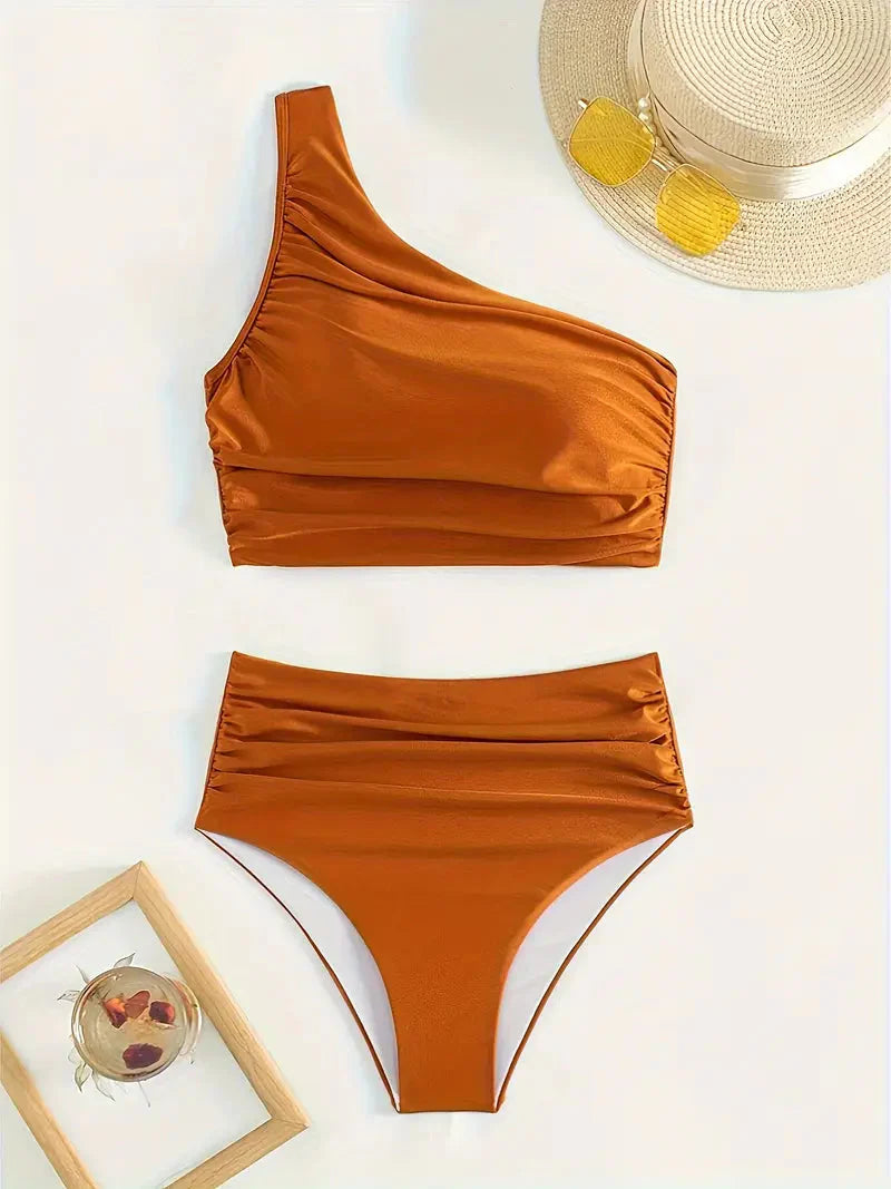 Jolinde - Bikini Dames Satijn Één Schouder