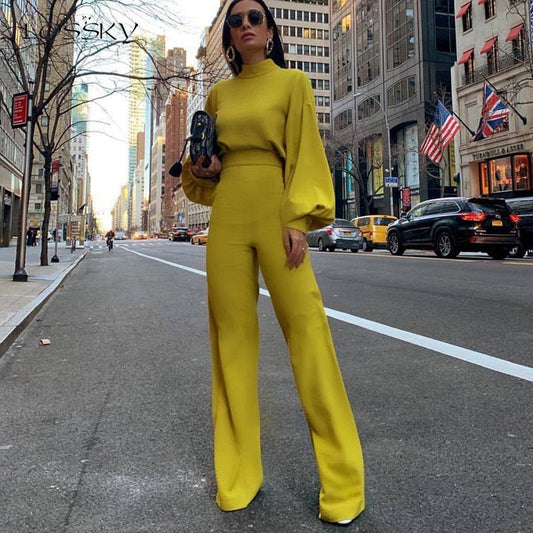 Jolinthe - Elegante Lange Mouwen Jumpsuit voor Dames