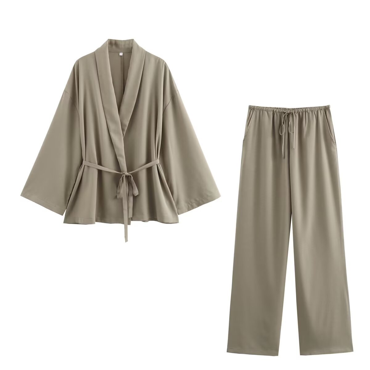 Klara - Comfortabele Linnen Kimono Set voor Dames