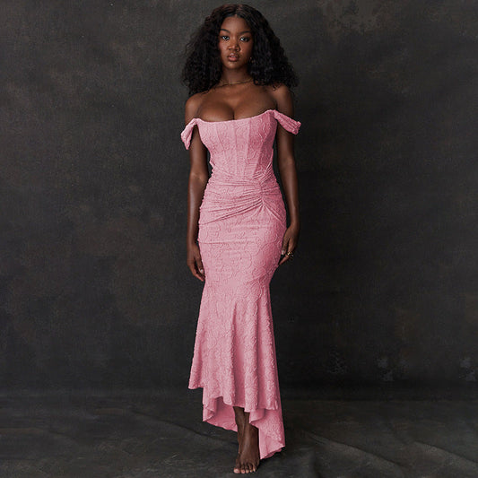 Larisa - Maxi-jurk met Visstaartmotief