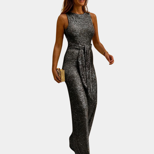 Lila - Elegante Glitter Jumpsuit voor Dames