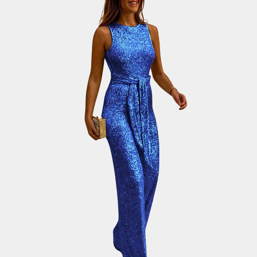 Lila - Elegante Glitter Jumpsuit voor Dames