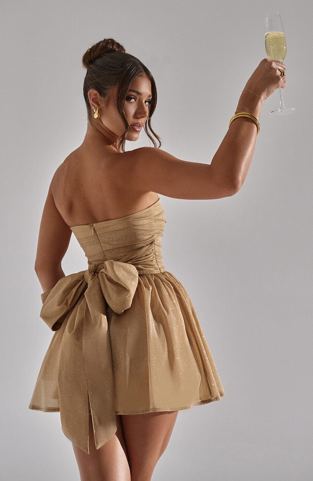 Lila - Glamoureuze Party Mini-Jurk voor Dames