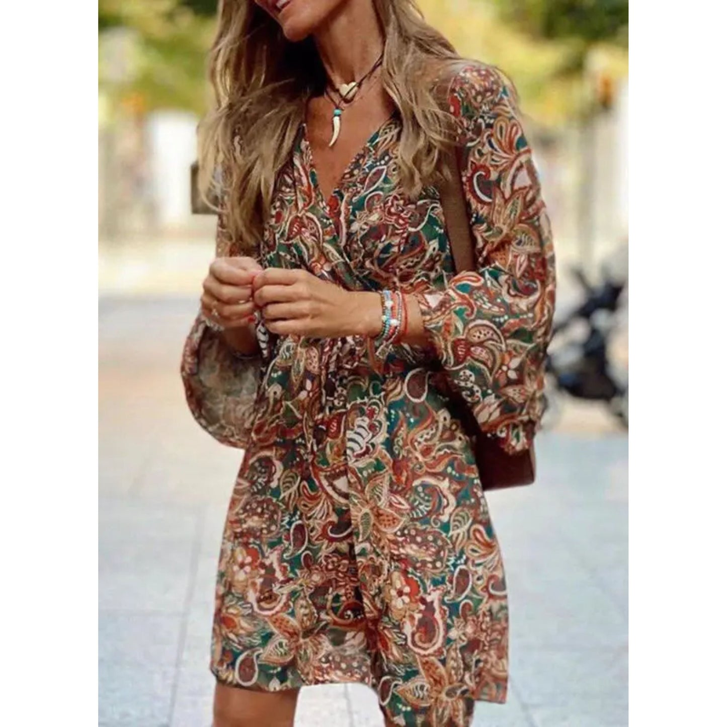 Lina - Boho Chic Mini Jurk