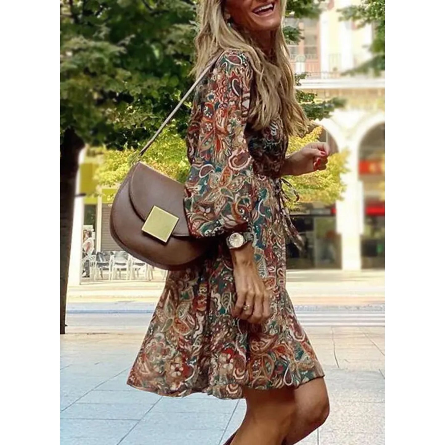 Lina - Boho Chic Mini Jurk
