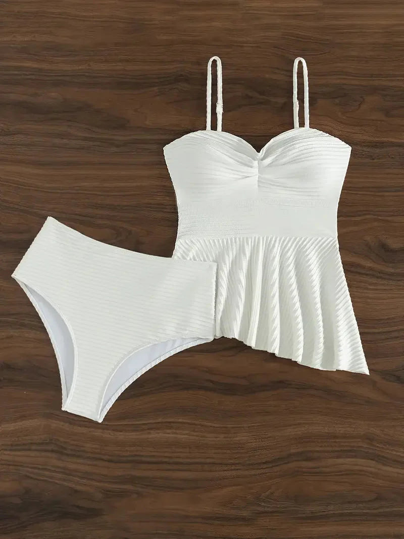 Loiza - Badpak Set Wit Hoog Uitgesneden