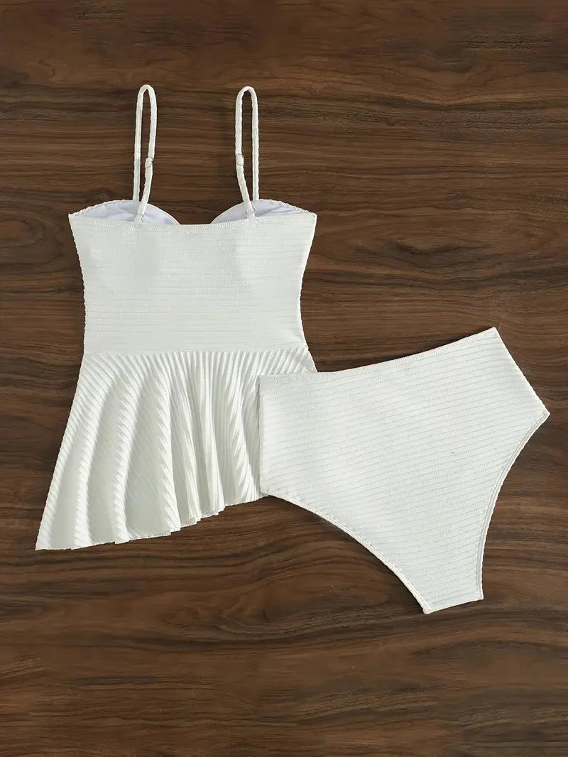 Loiza - Badpak Set Wit Hoog Uitgesneden