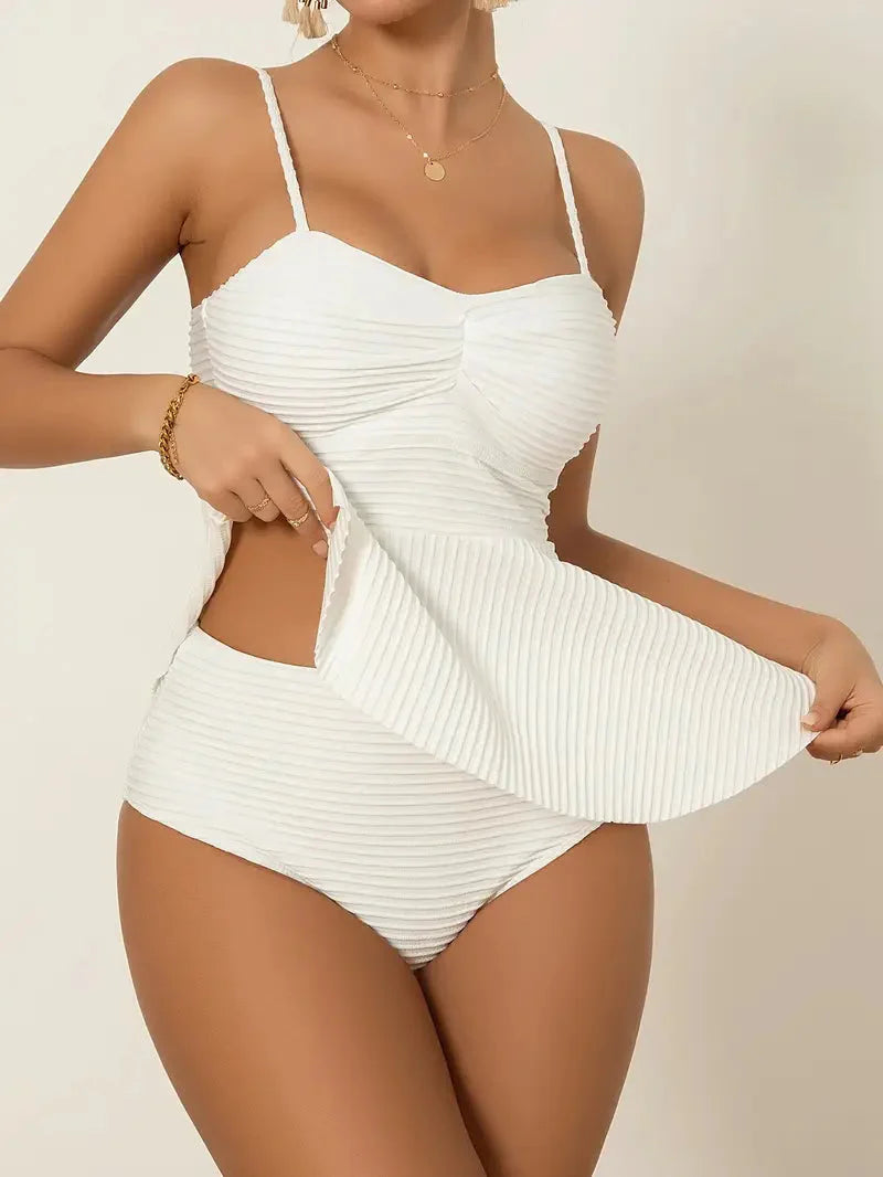 Loiza - Badpak Set Wit Hoog Uitgesneden