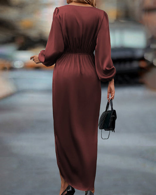 Mariama - Elegante Wikkel Midi Jurk