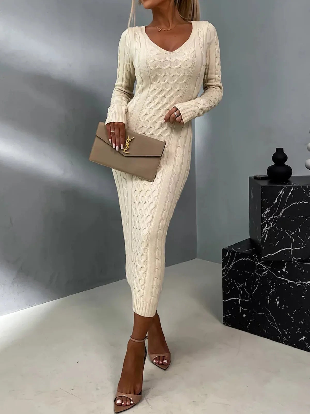 Marlien - Stijlvolle Sweater Jurk