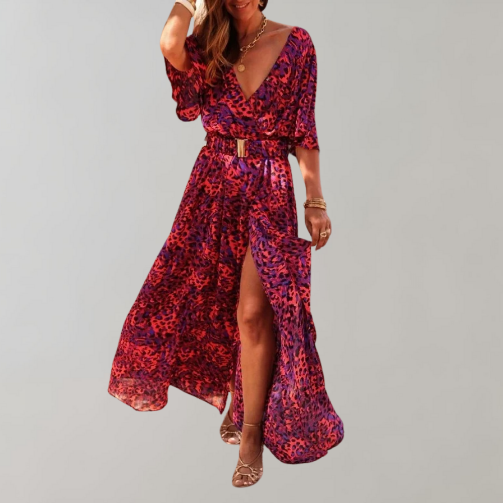 Marlotte - Dames wikkel maxi zomerjurk