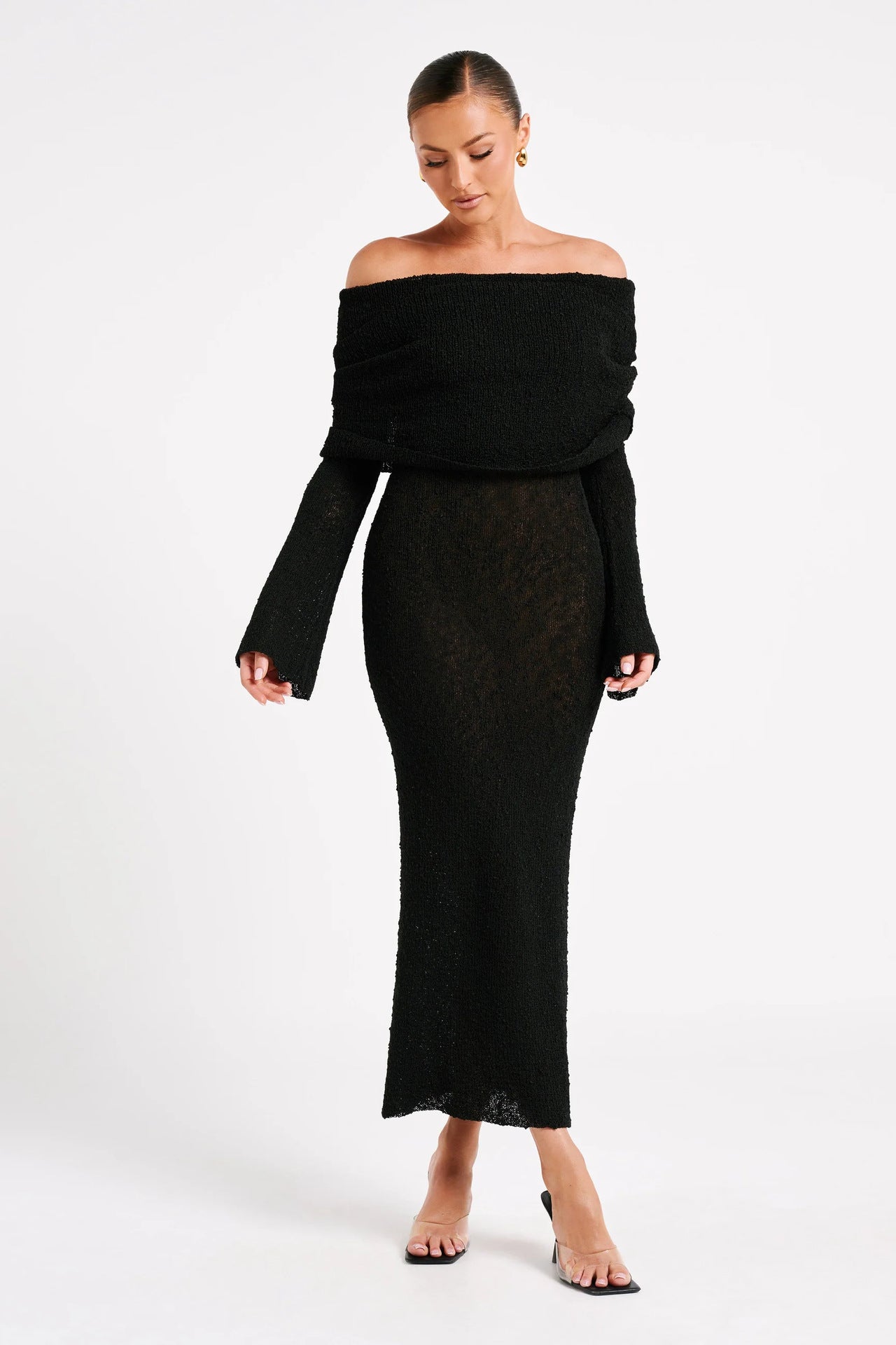Marre - Stijlvolle Off shoulder Jurk