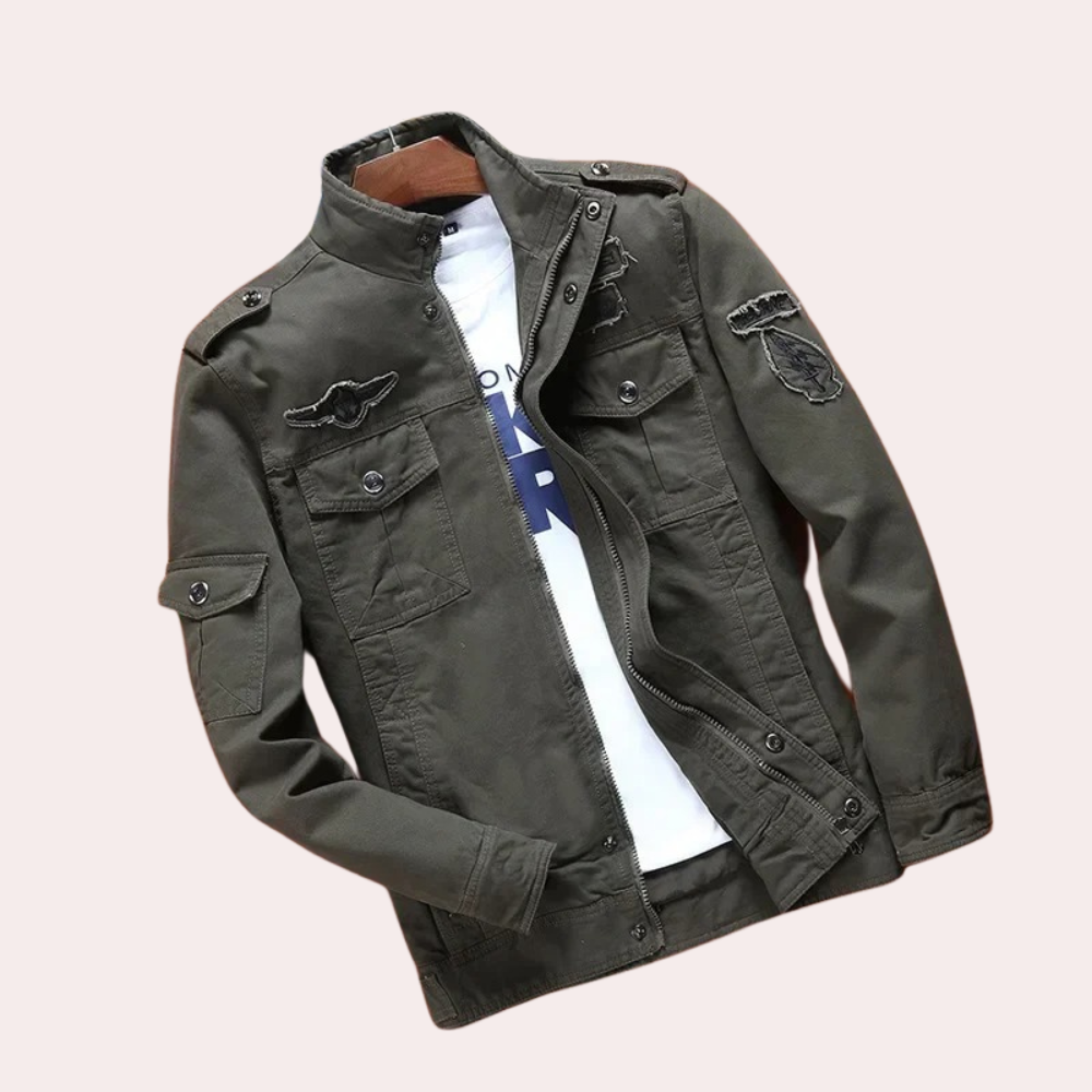 Mathies - Airborne retro militaire jas met zakken
