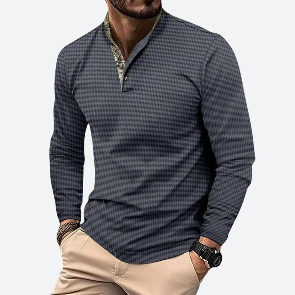 Milo - Long Sleeve Polo voor Heren