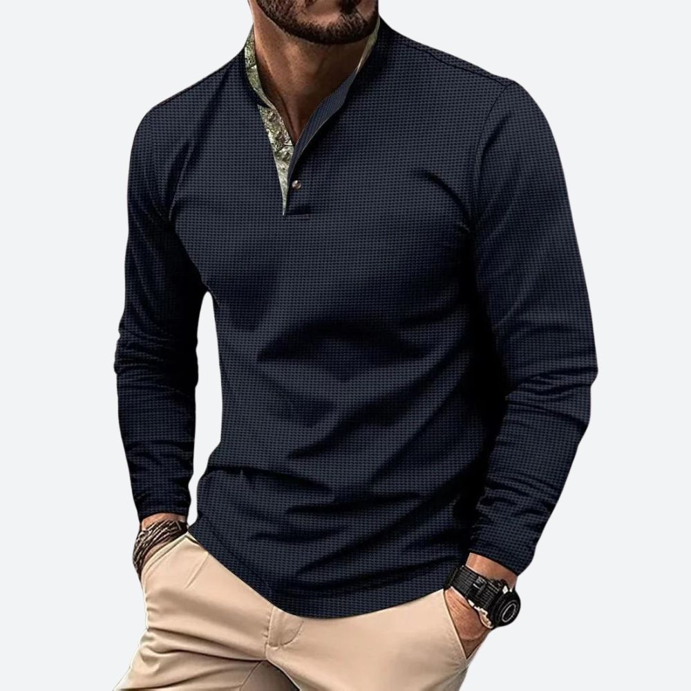 Milo - Long Sleeve Polo voor Heren