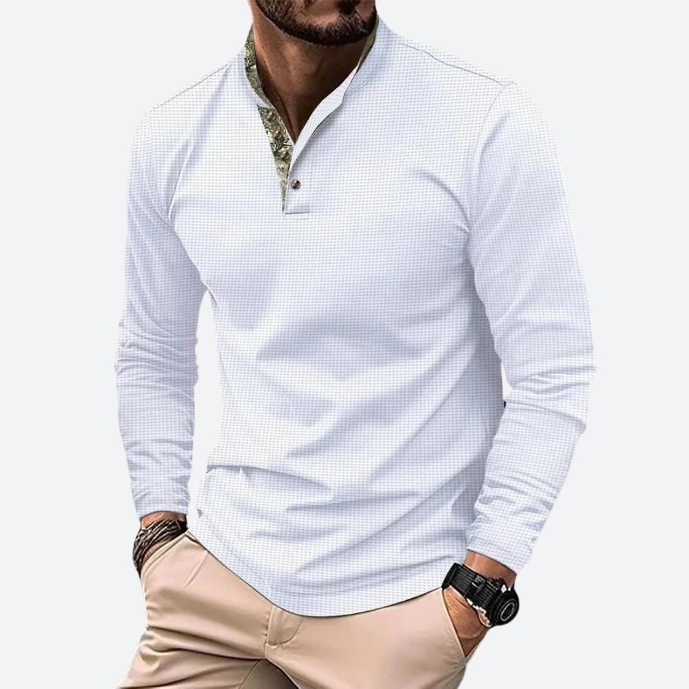 Milo - Long Sleeve Polo voor Heren