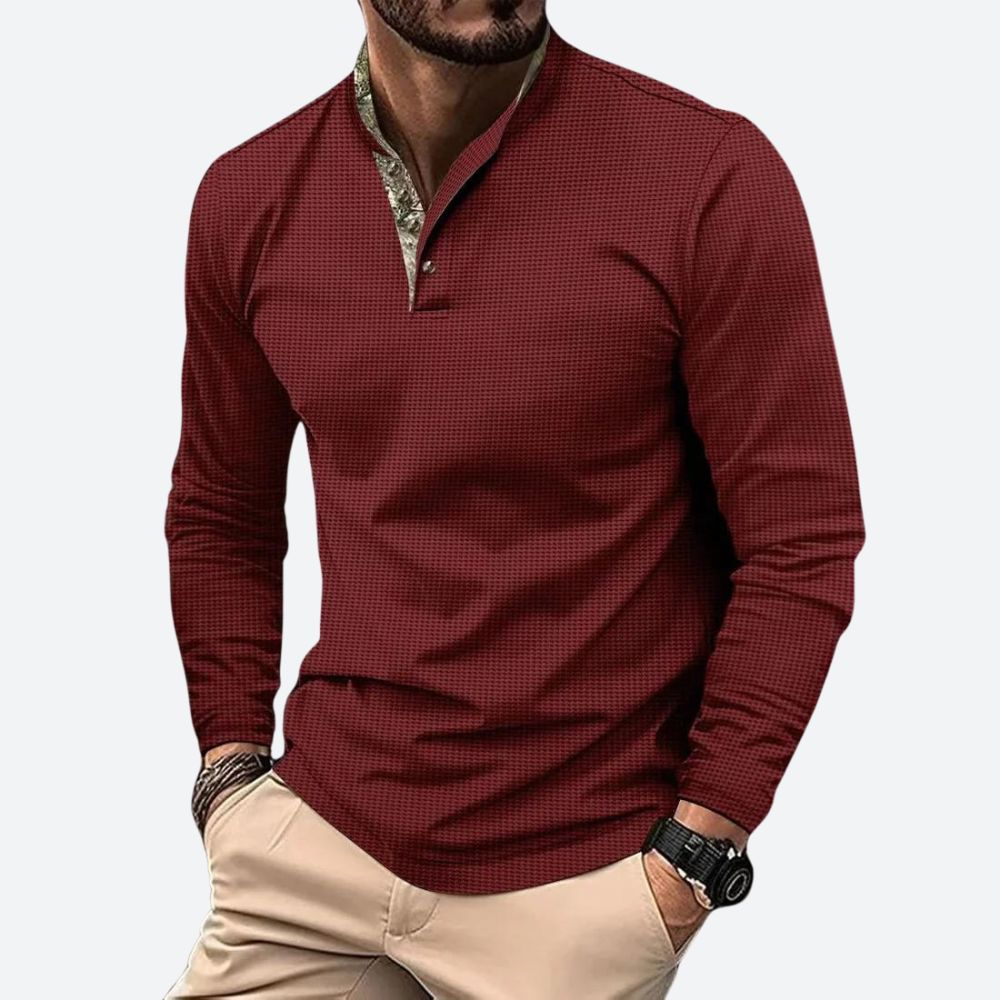 Milo - Long Sleeve Polo voor Heren