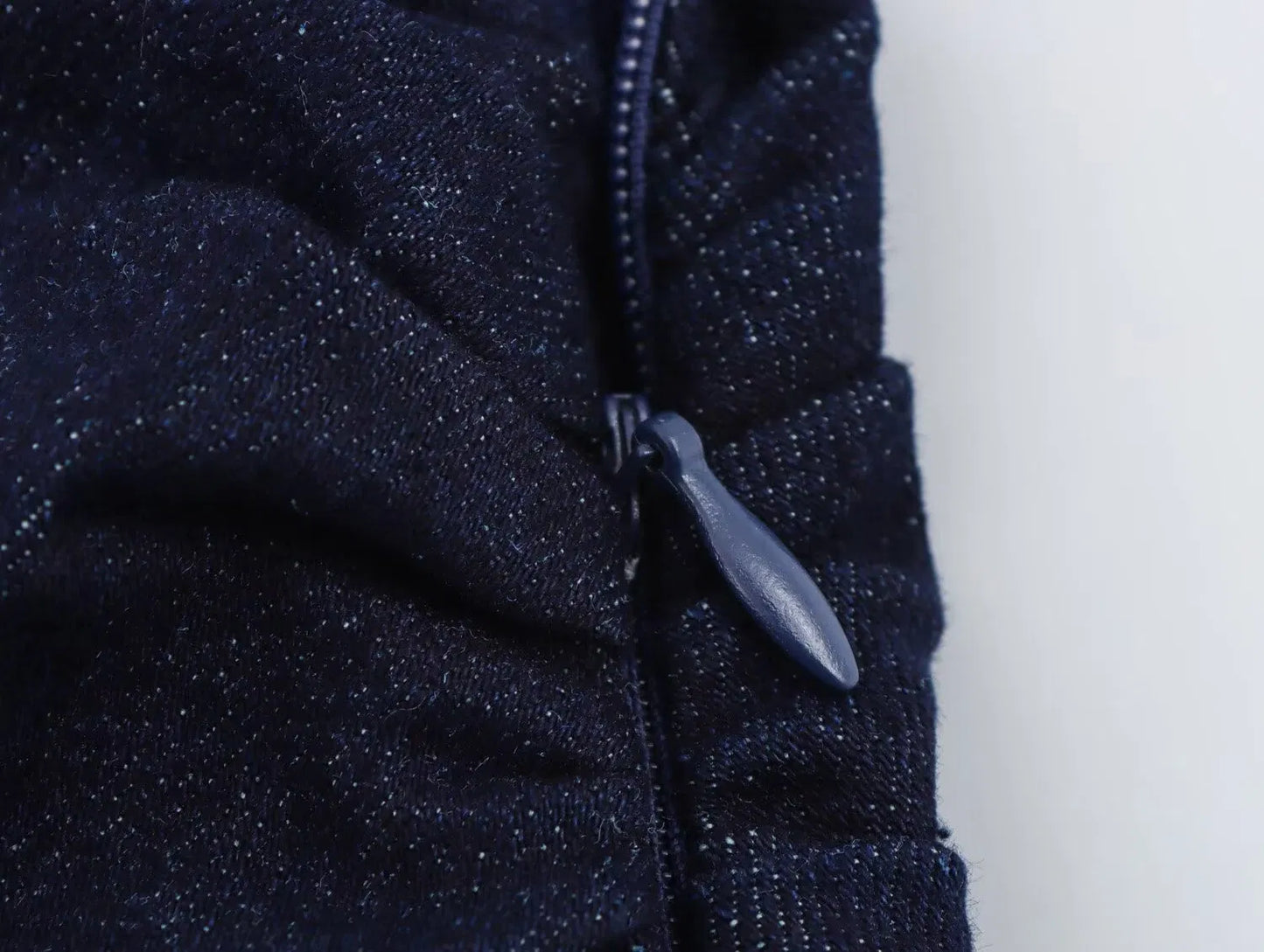 Myrle - Slank Denim Mouwloos Mini Jurkje