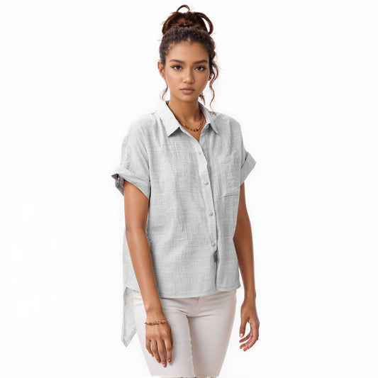 Nicol - Blouse met korte mouwen
