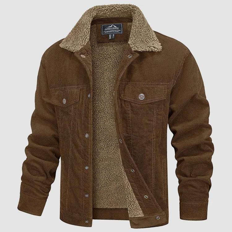 Noah – Stijlvolle en Comfortabele Corduroy Jas voor Heren