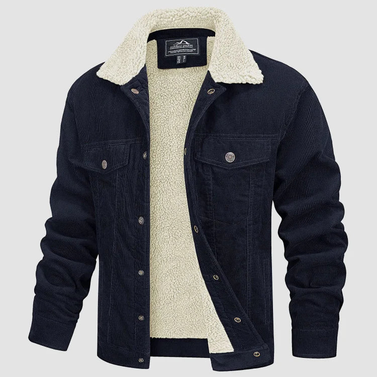 Noah – Stijlvolle en Comfortabele Corduroy Jas voor Heren