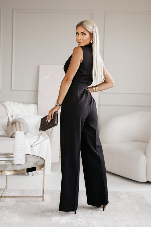 Noamy - Mouwloze jumpsuit met riem