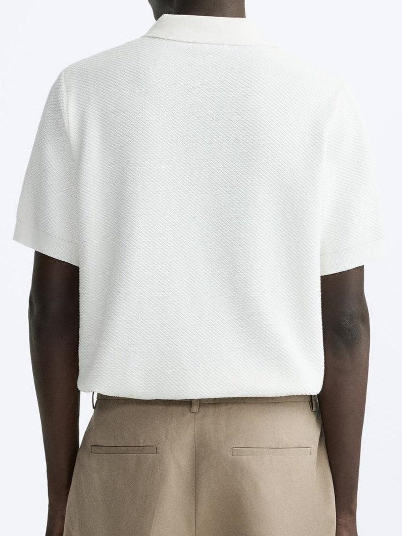 Noeh - Casual Witte stoffen polo