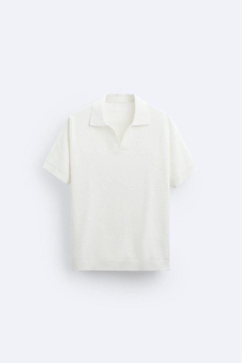 Noeh - Casual Witte stoffen polo