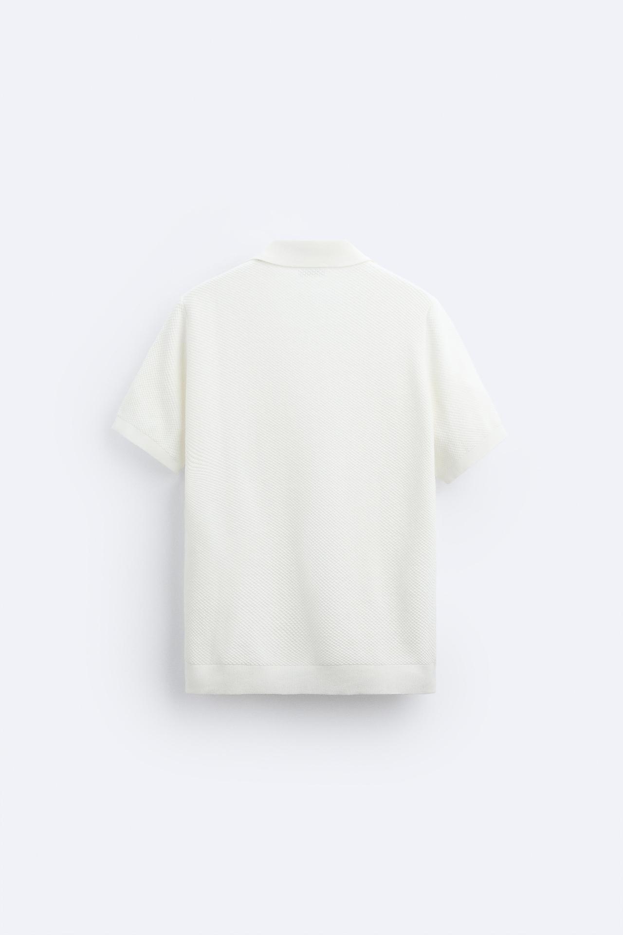Noeh - Casual Witte stoffen polo