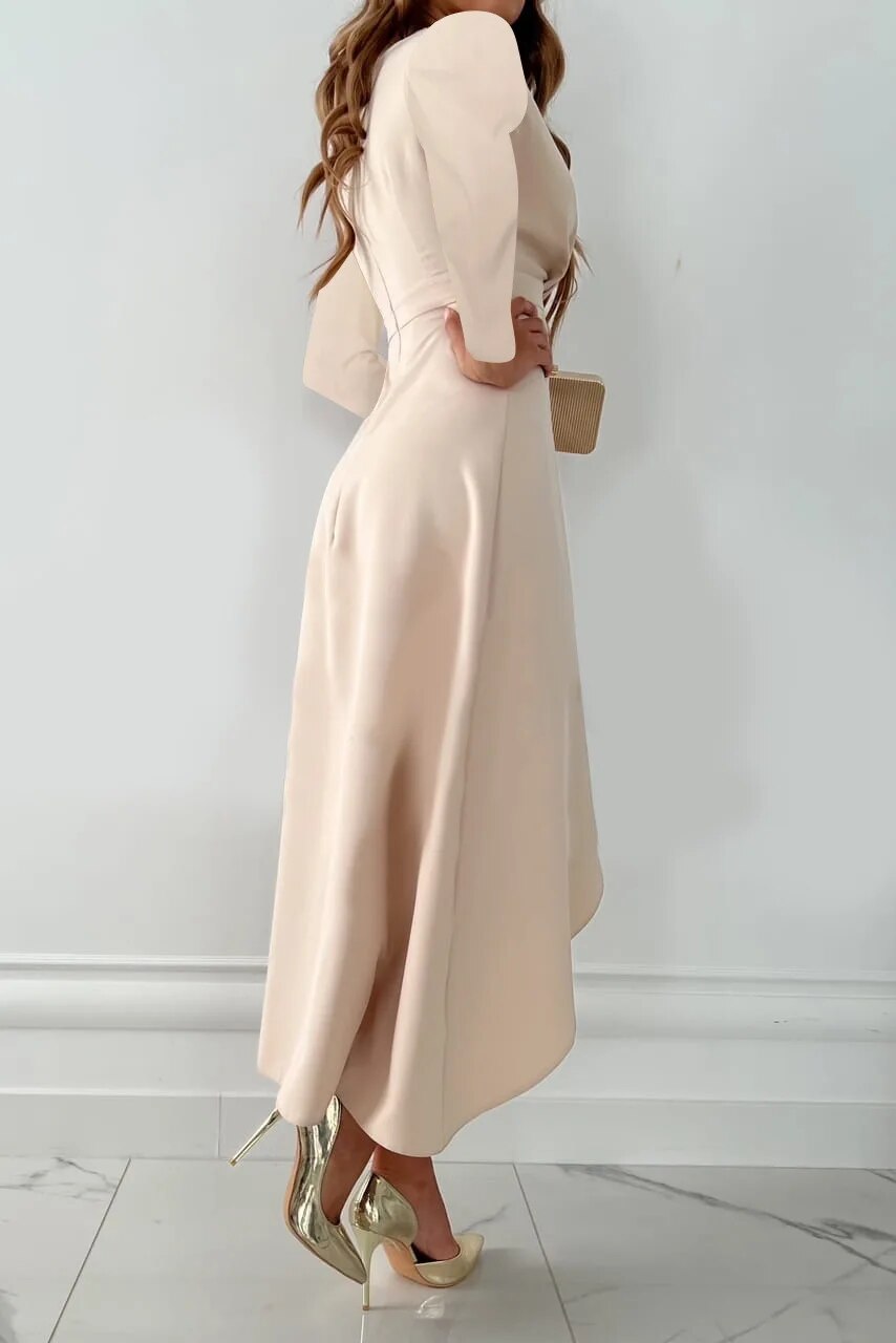 Noore - Midi jurk met lange mouwen