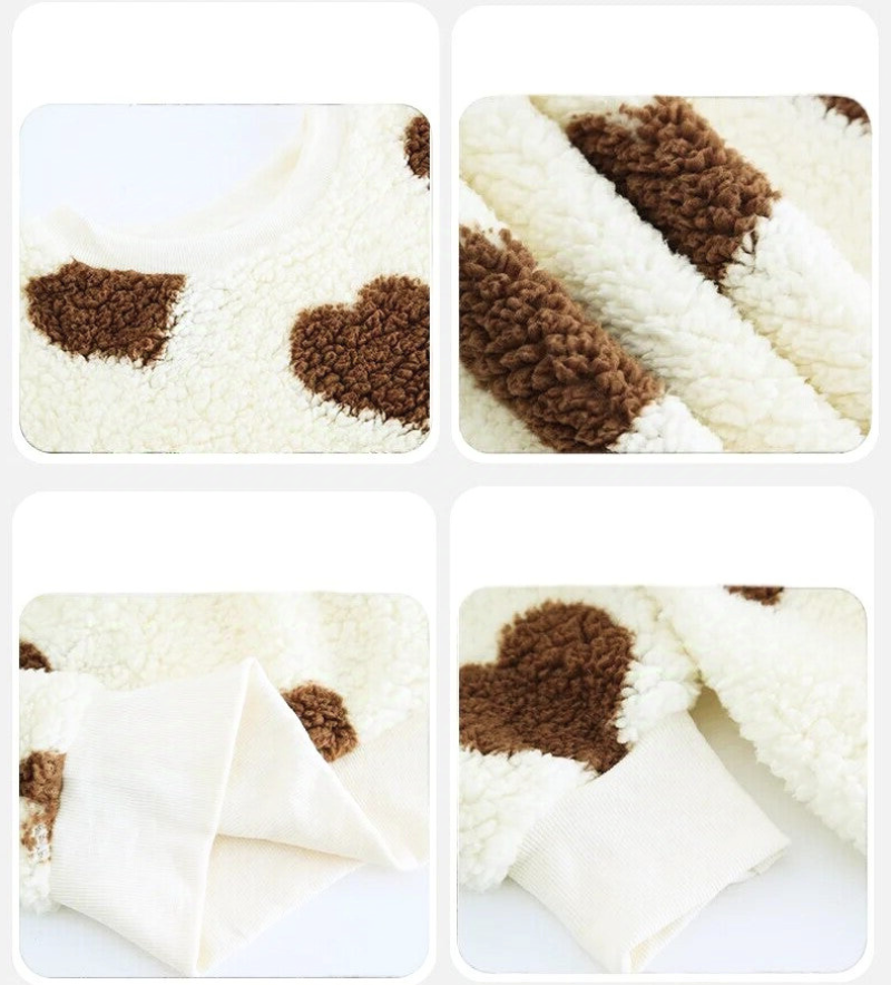 Pleuni - wintertrui met hartjes patroon