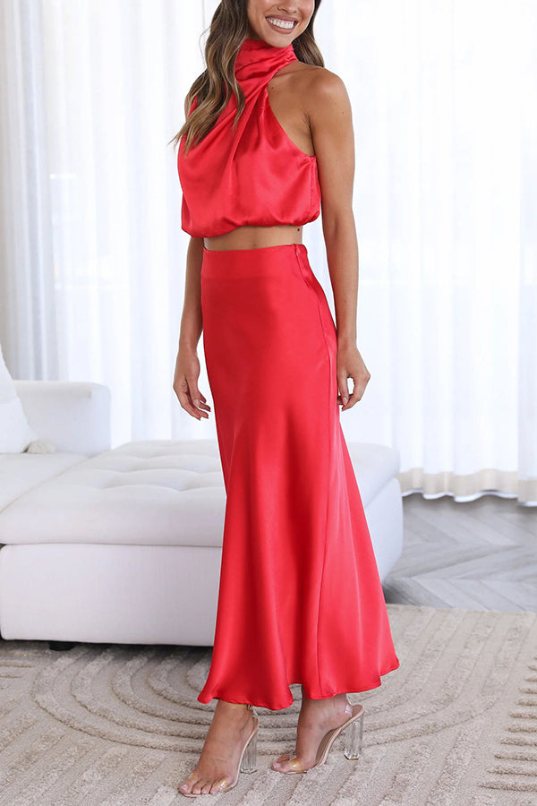 Raniya - Satijnen Two-Piece Set