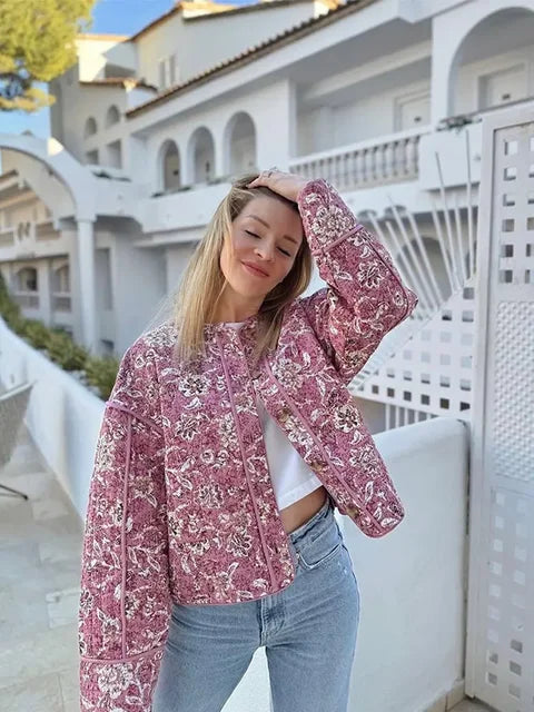 Ria - zomerjas met bloemenprint