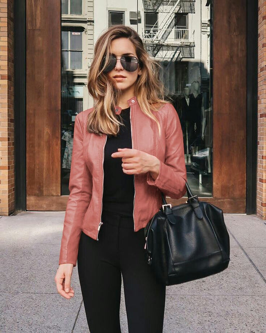 Rodja - Slim-fit Leren Jas